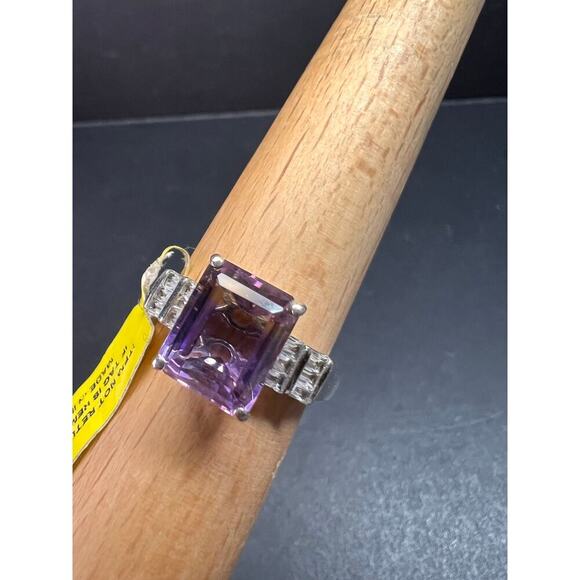 NEW ametrine and topaz sterling silver ring size 11 - Picture 9 of 16